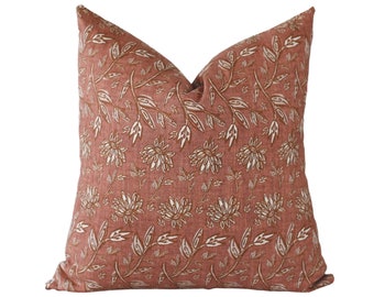 Rust Mustard Peach Mint Blush Throw Pillow Cover w Optional Insert by Roostery Rust Mustard Peach Mint Blush Throw Pillow Cover w Optional Insert by Roostery