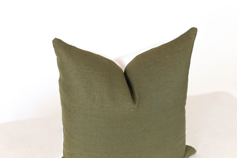 Green Throw Pillows Farmhouse Pillow Covers Pillow Cover Etsy