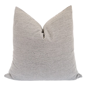 Outdoor Pillow, Black and Beige Pillow Covers, Neutral Pillow Cover, Stripe Throw Pillow, Accent Pillow Cover, Designer Pillow