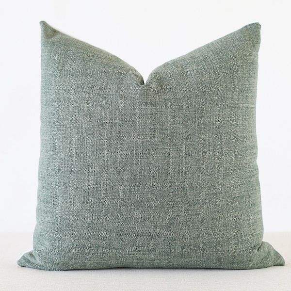 Green Linen Pillow, Linen Pillow Cover, Green Pillow Cover, Green textured pillow, green Pillow Covers 20x20, Linen pillows