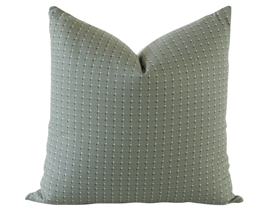 Green Patterned Pillow, Emerald Green Pillow Cover, Boho Pillow Covers