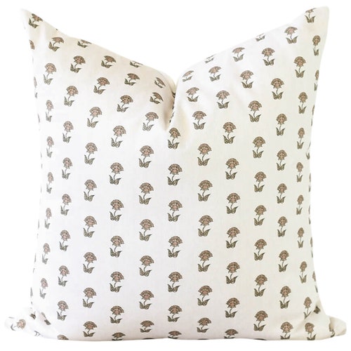 Annie Floral Pillow Cover Etsy