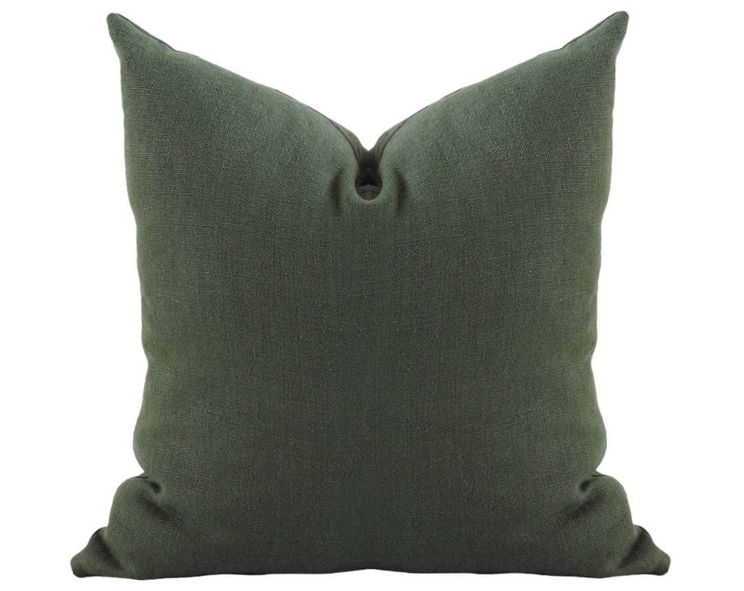Dark green pillow shams sale
