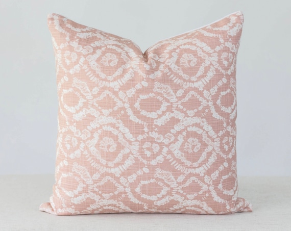 Blush Pink Textured Throw Pillow Cover Blush Pink Textured Throw Pillow Cover