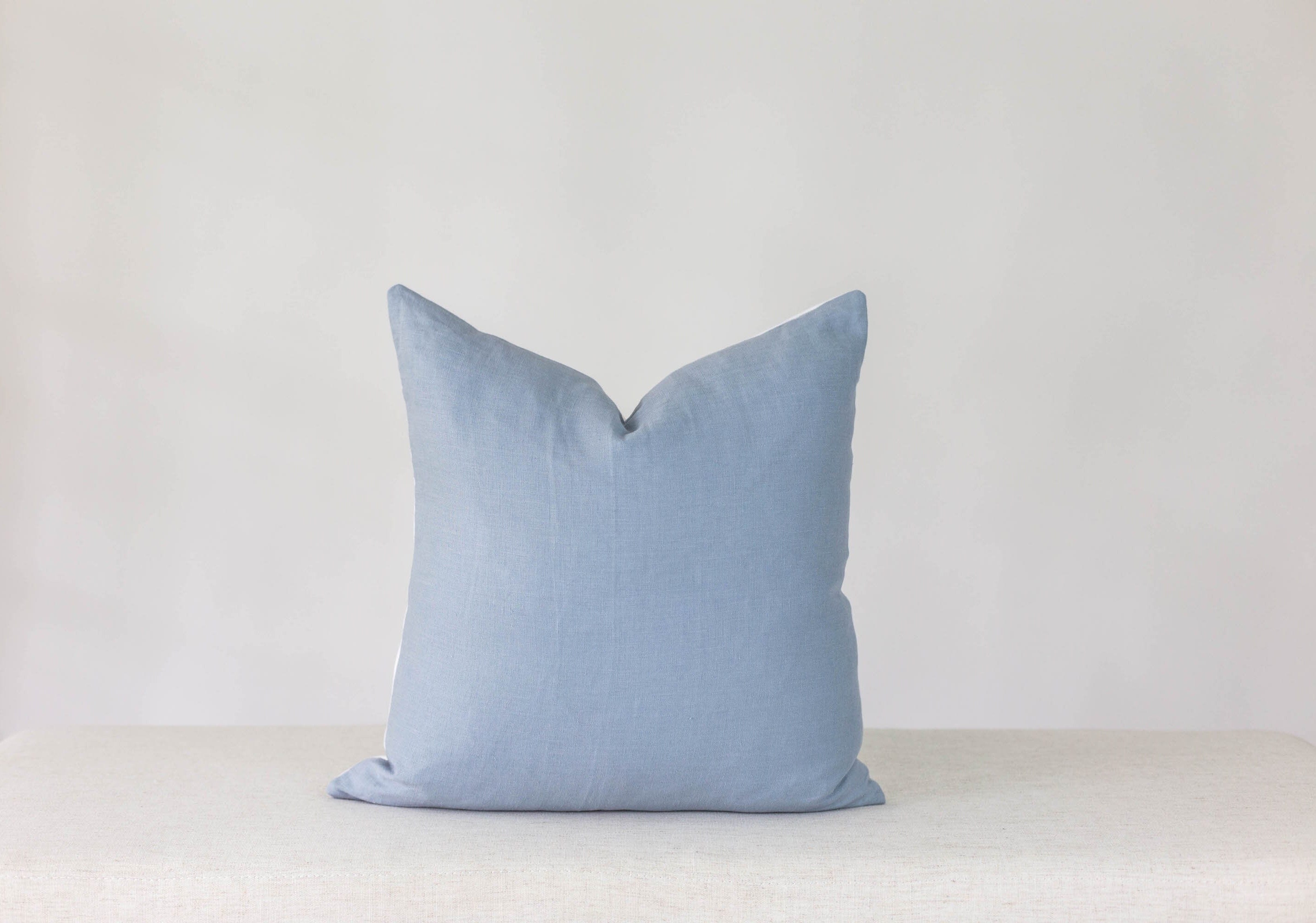 Blue Linen Pillow Cover Blue Pillows Blue Pillow Covers Etsy
