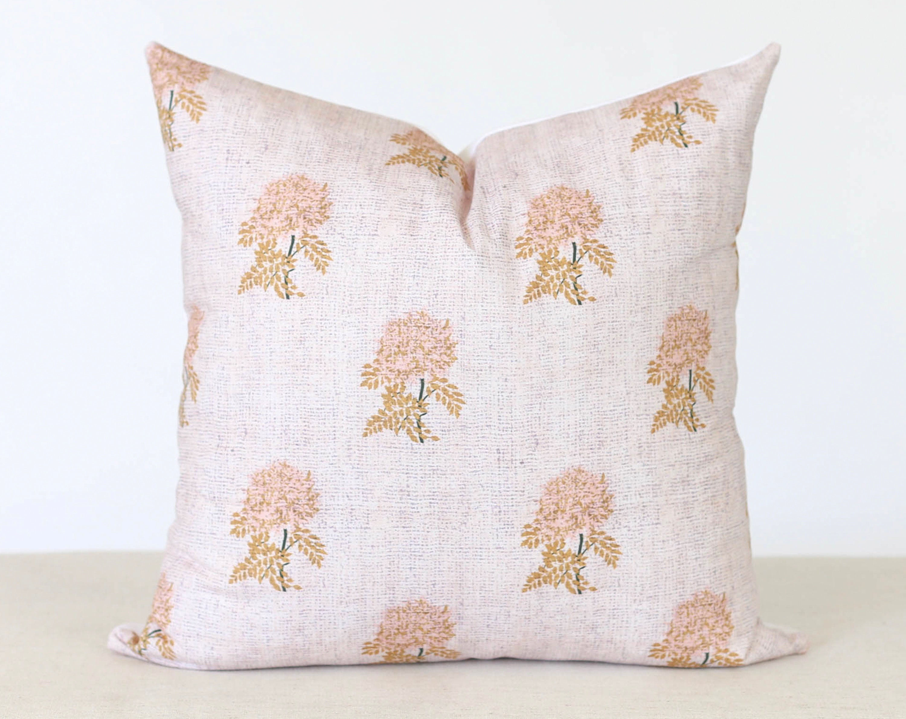 Pink Floral Pillow Blush Pink Throw Pillow Spring Pillows Etsy