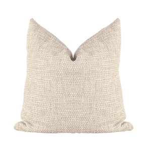 Tan Pillow Cover, Neutral Pillow Cover, Textured Beige Throw Pillow, Coastal Throw Pillow, Camel Throw Pillow Covers 20x20