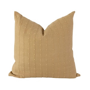 Mustard Pillow Cover, Bohemian Pillow Cover, Textured Throw Pillow Cover, Boho Pillow Covers, Fall Pillow Cover, Yellow Throw Pillow