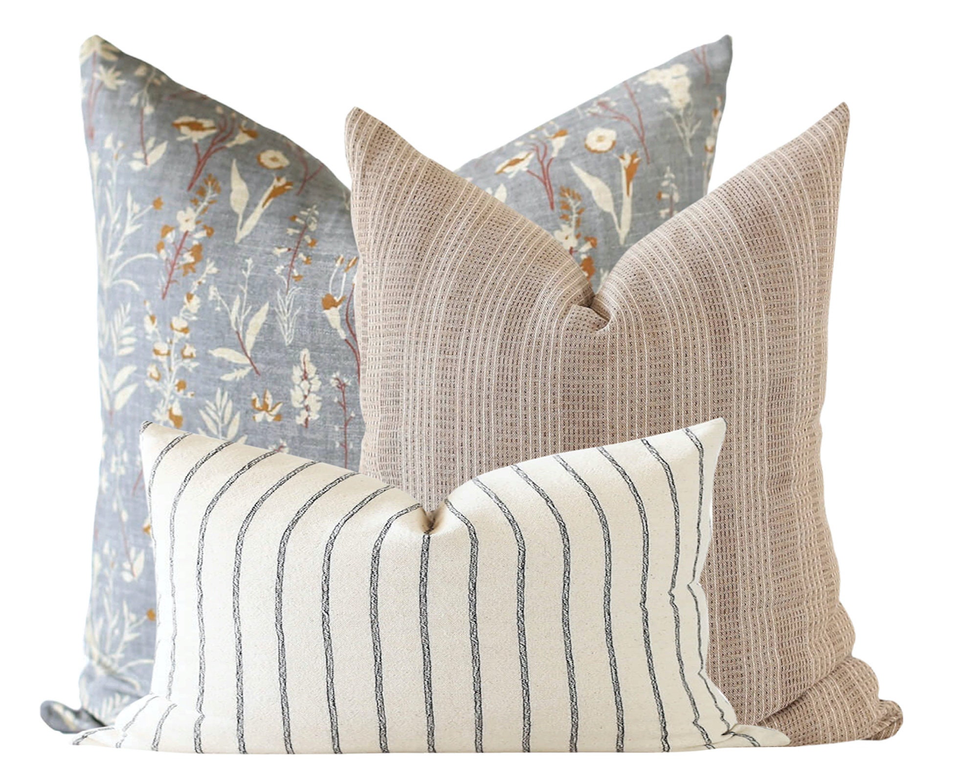 Long Moreton Beige Striped Cotton Cushion - Home & Lifestyle from