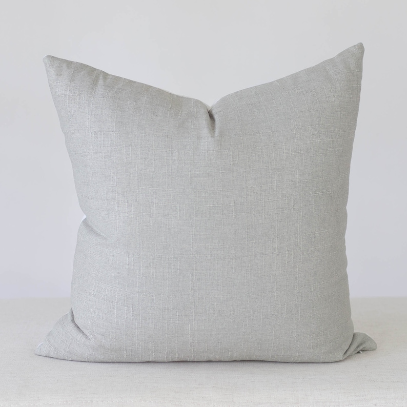 Gray Linen Pillow Cover Gray Pillows Gray Pillow Covers Etsy