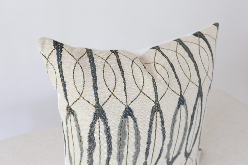 Blue and Cream Abstract Pillow Cover 20x20, Throw Pillow Covers 18x18, Pillow Covers, Blue, Cream and Mustard Pillow, Abstract Pillow Cover Blue and Cream Abstract Pillow Cover 20x20, Throw Pillow Covers 18x18, Pillow Covers, Blue, Cream and Mustard Pillow, Abstract Pillow Cover