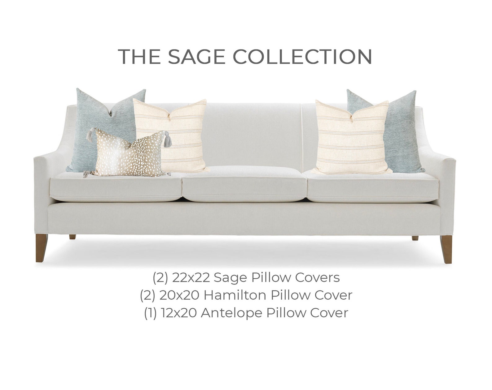 Sage Collection Throw Pillows Set Sage Throw Pillows Etsy