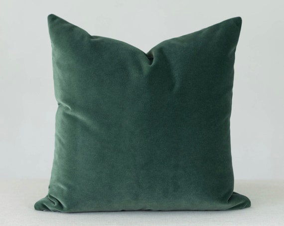 Emerald Velvet Pillow Cover Emerald Green Velvet Pillow Emerald Green