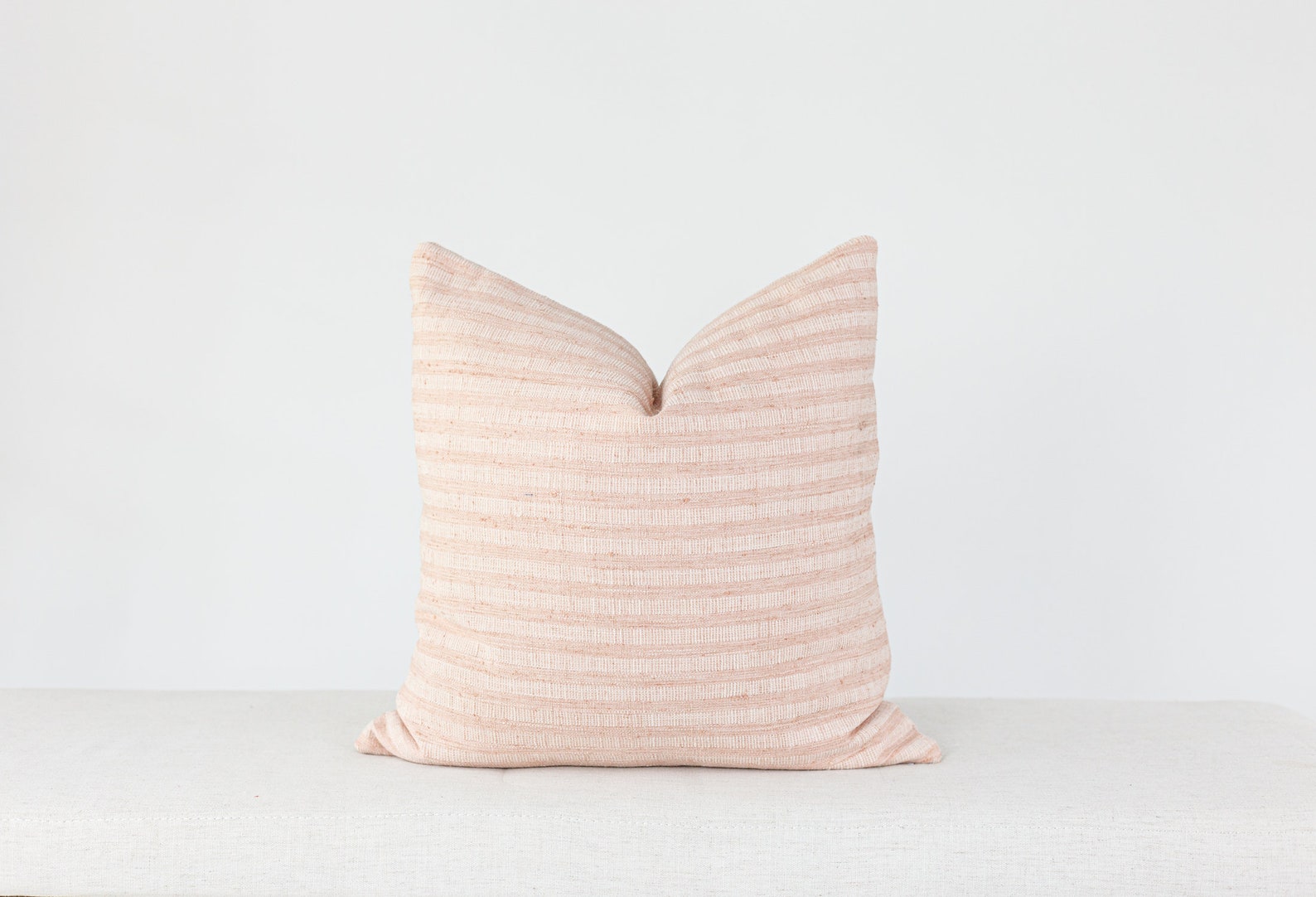 Pink Striped Pillow Blush Pillow Cover Blush Designer Etsy