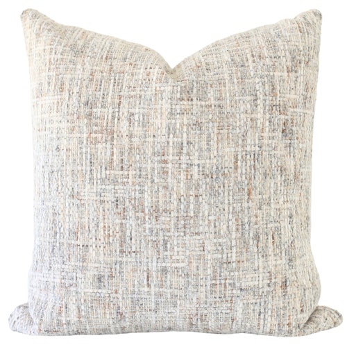 Chenille Pillow Cover Textured Pillow Covers 20x20 Cream Etsy