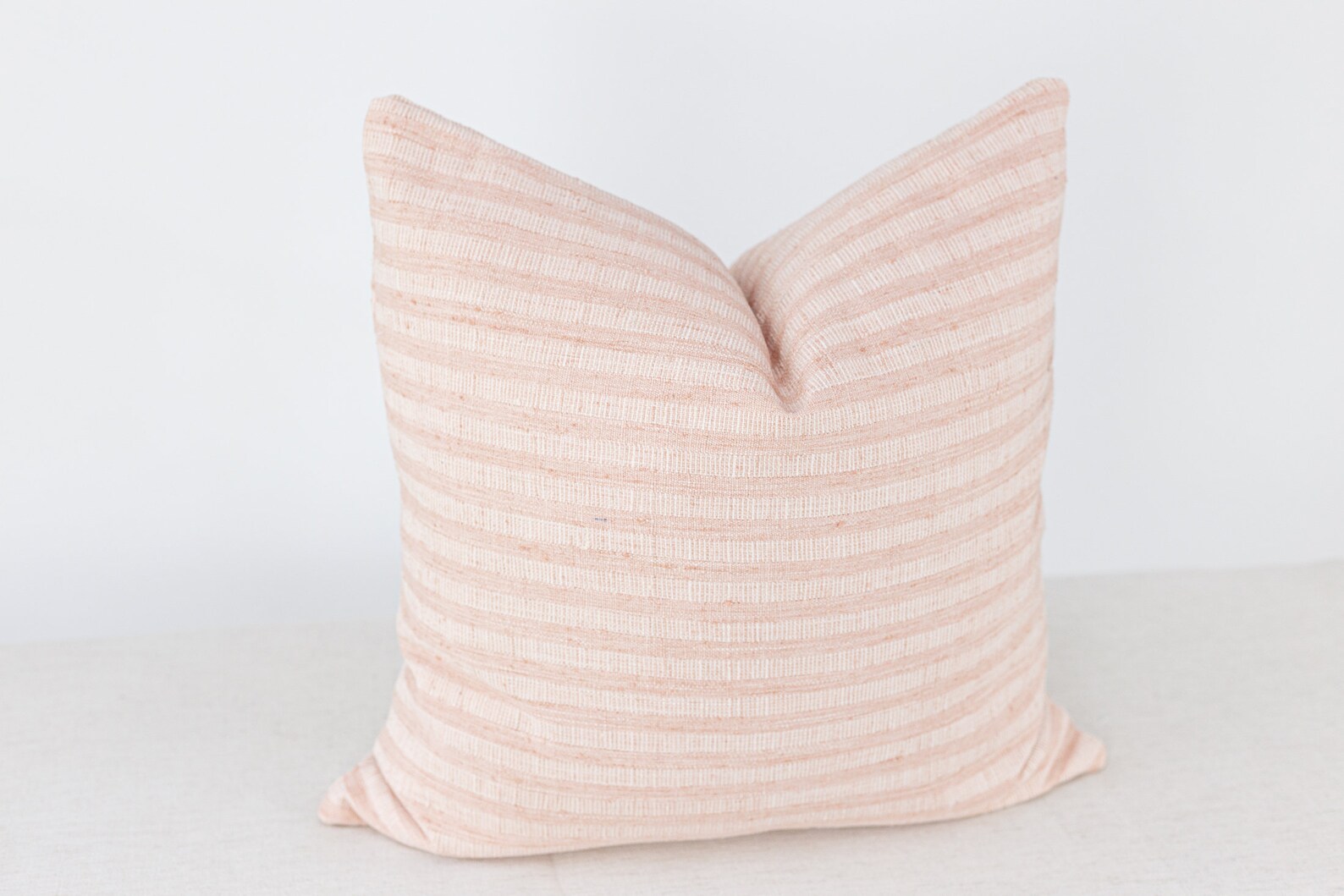Pink Striped Pillow Blush Pillow Cover Blush Designer Etsy