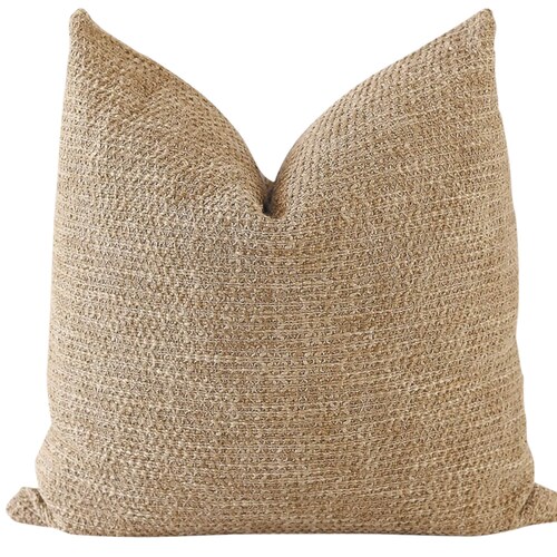 Housse de coussin beige, Housse de coussin texturée, Housse de coussin beige 50x50 cm, Housse de coussin tissée à la main, Housse de coussin bohème, Coussins de créateur