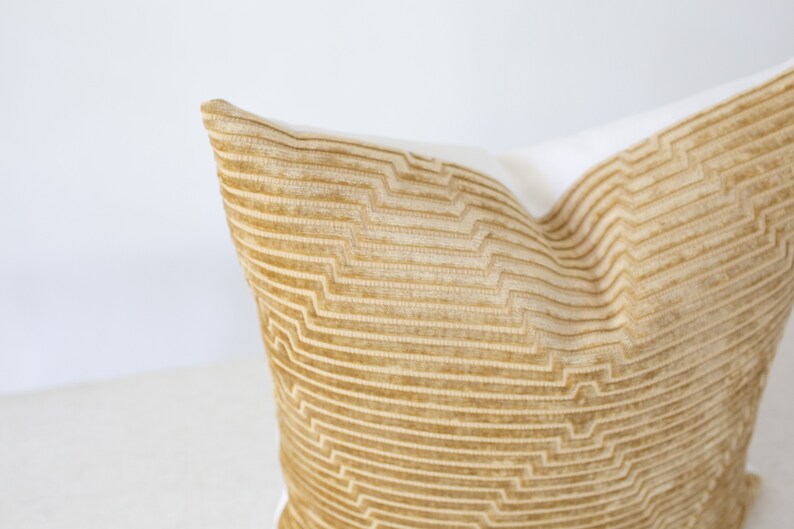 Mustard Velvet Pillow Cover 20x20 Throw Pillow Covers 18x18 Etsy