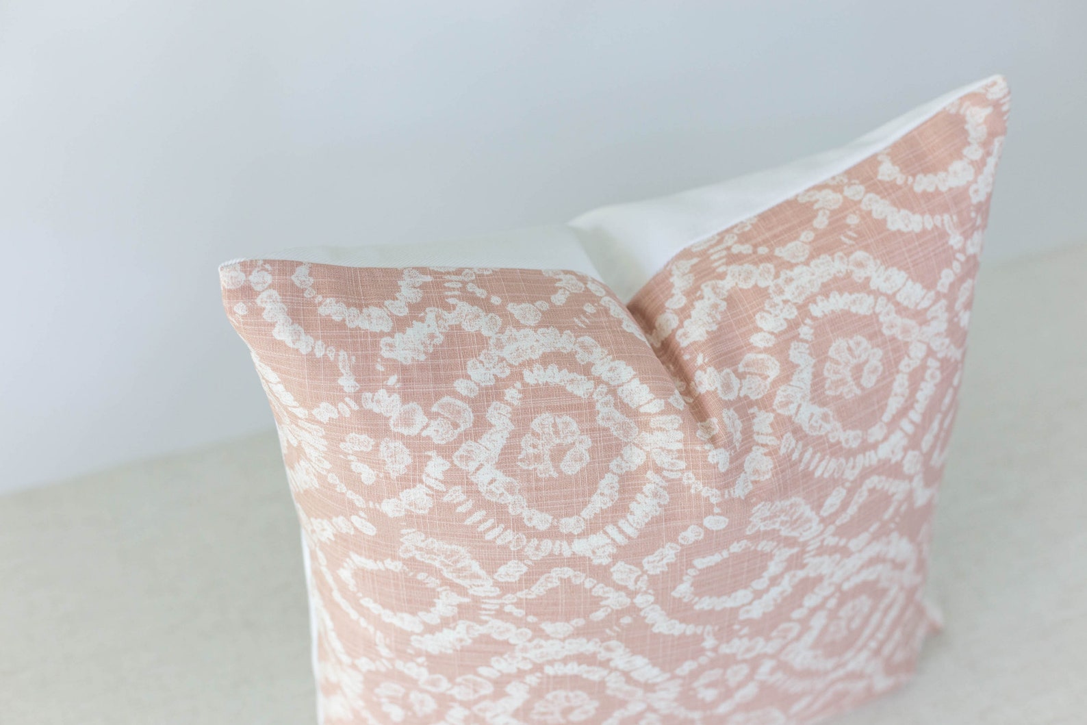 Blush Pink Textured Throw Pillow Cover Boho Throw Pillow Etsy