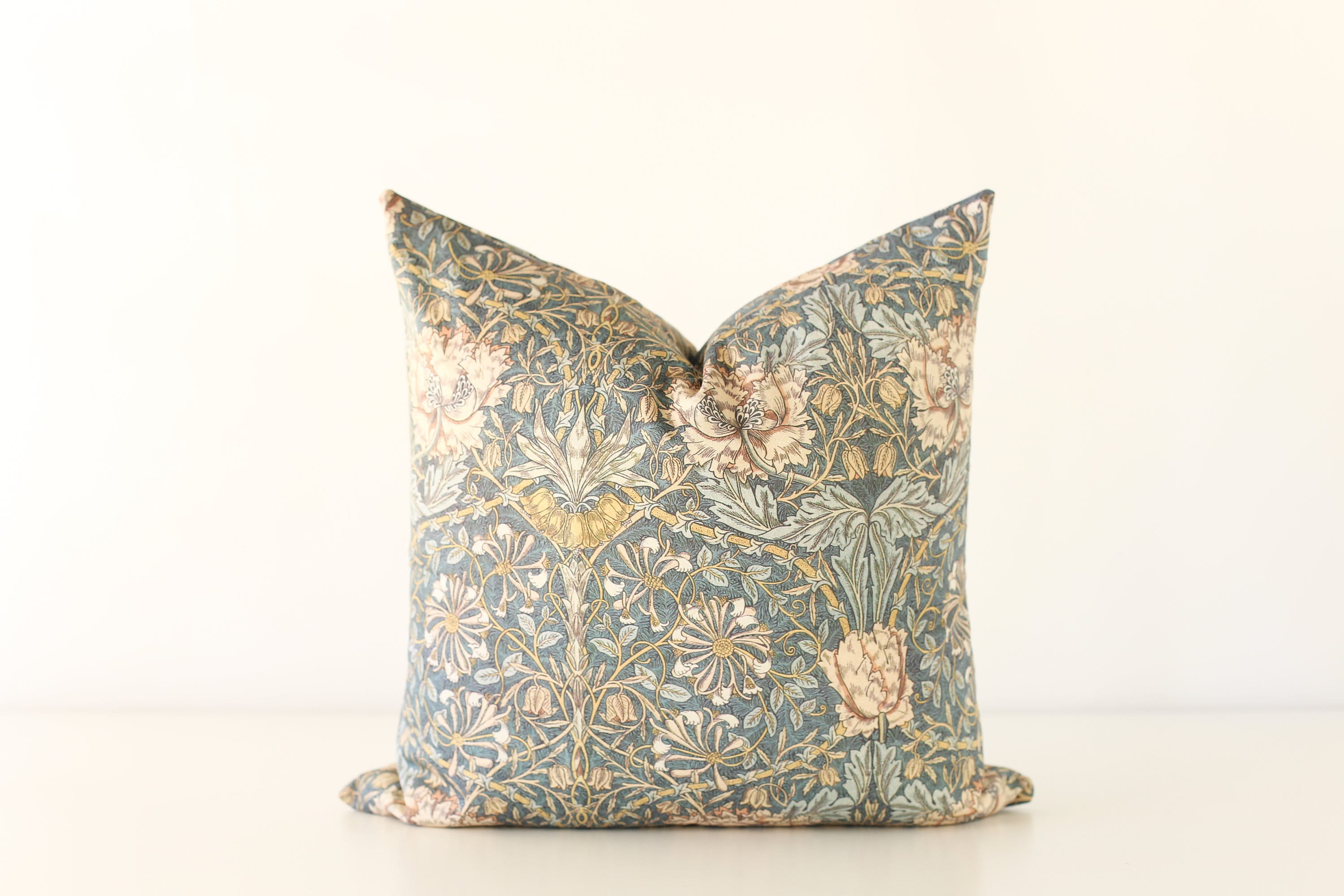 Teal Pillow Cover Floral Throw Pillow Covers Decorative photo