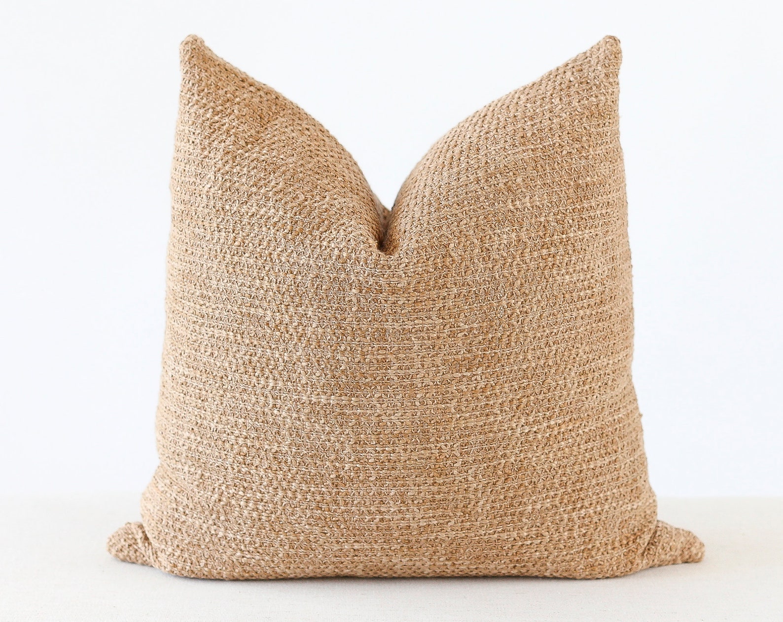 Tan Pillow Cover Textured Pillow Cover Tan Pillow Cover Etsy