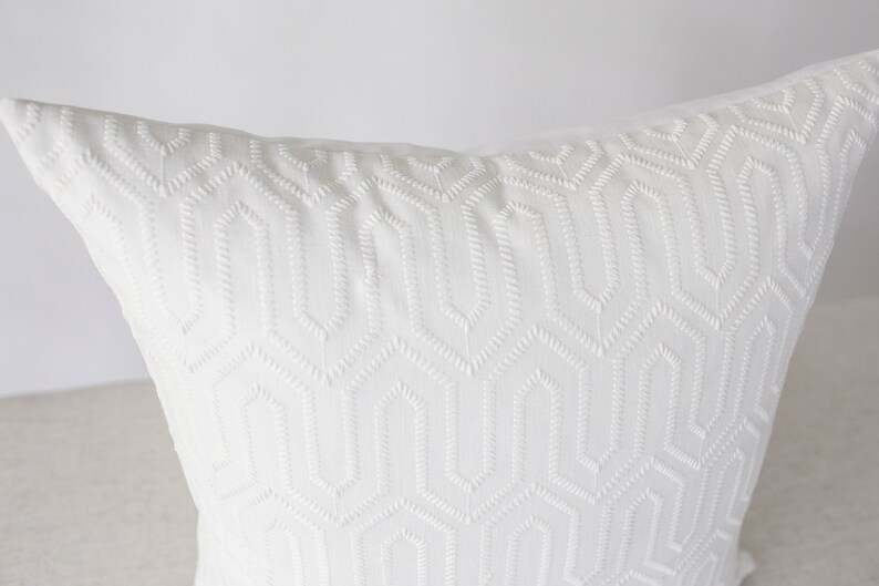 White Textured Pillow Cover 20x20 pillow cover Pillow Cover Etsy