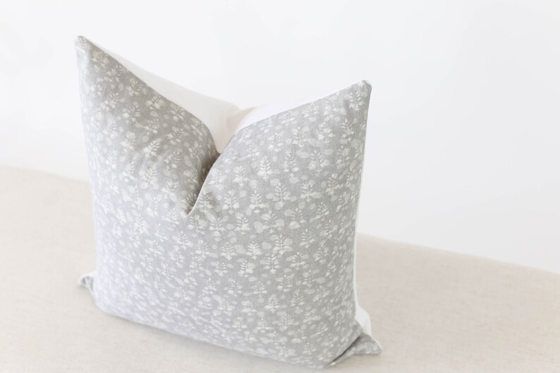 Grey Throw Pillow White and Grey Abstract Pillow Cover Grey Etsy