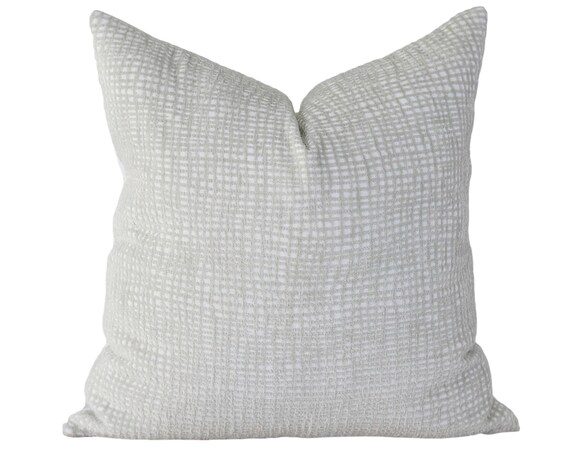grey textured throw pillows