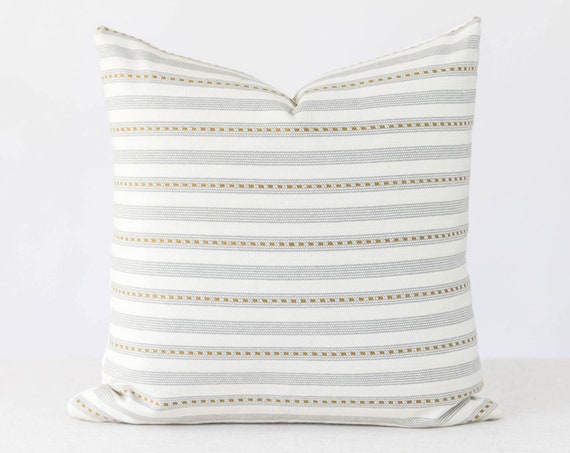 Grey Pillow Cover 20x20 Modern Grey and White Pillow Cover 20x20