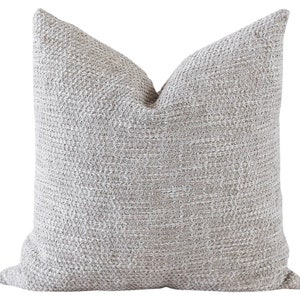 Grey Textured Pillow, Grey Textured Cover, Grey Pillow Covers, Handwoven Pillow Cover, Boho Chic Pillow Cover, Designer Pillows || Gavin
