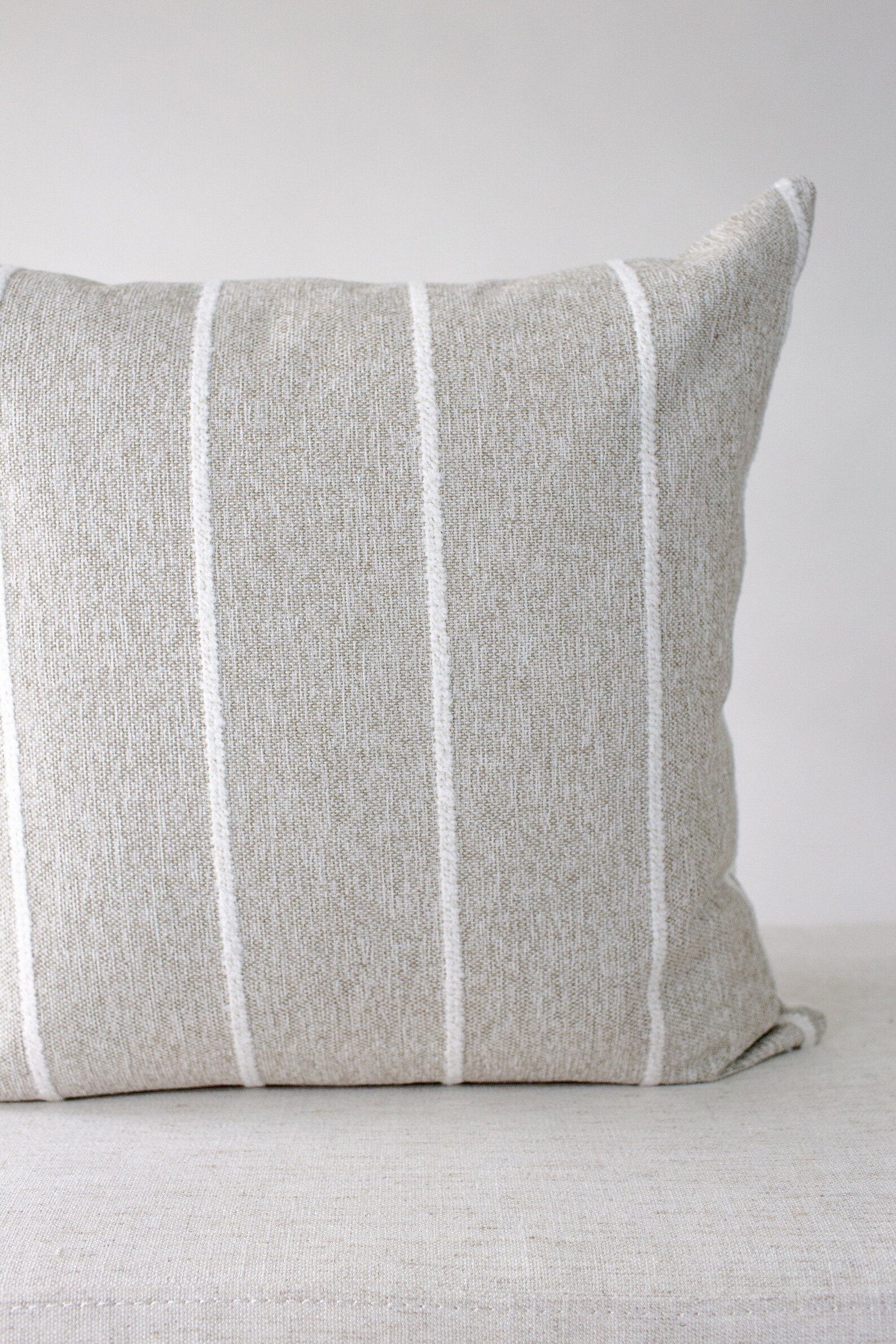 Grey and White Pillow Cover 20x20 Grey Textured Pillow Etsy