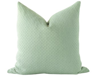 Green Pillow Cover, Spring Pillow Cover, Spring Throw Pillows, Green Pillow Covers 20x20, Throw Pillows, Boho Throw Pillow Covers