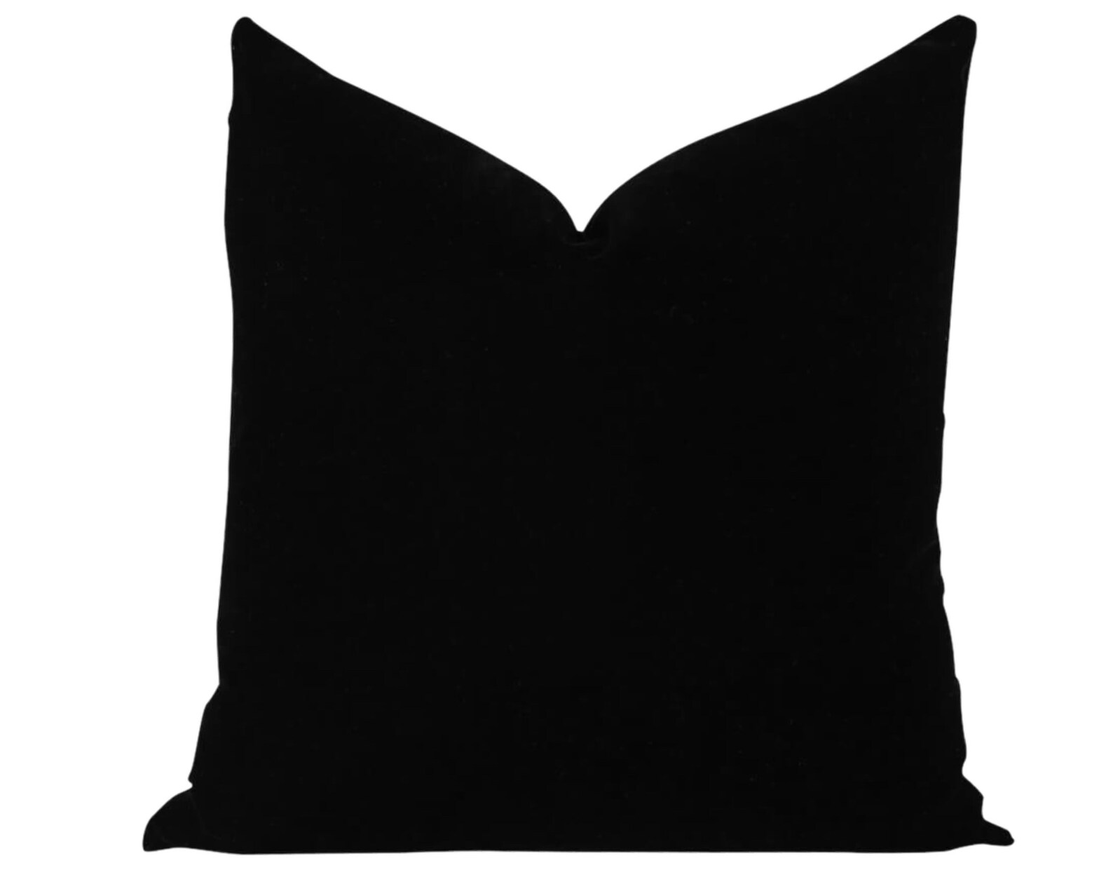 Black Velvet Pillow Glam Velvet Pillow 20x20 Pillow Cover Etsy
