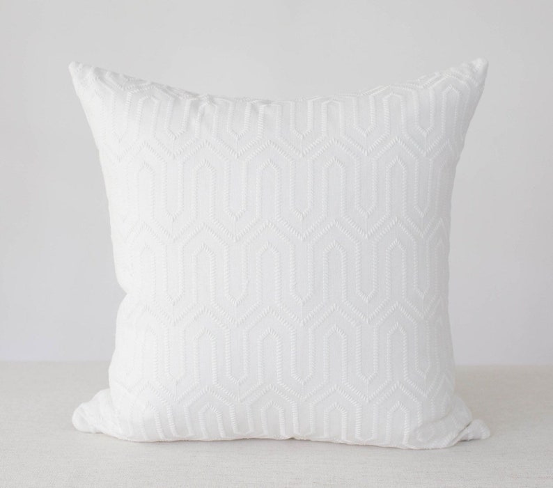 White Textured Pillow Cover 20x20 pillow cover Pillow Cover Etsy