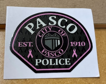 Pasco Police Pink Patch Sticker