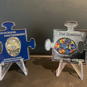 Autism Spectrum Disorder (ASD) Awareness Challenge Coin – Limited Edition, Serialized