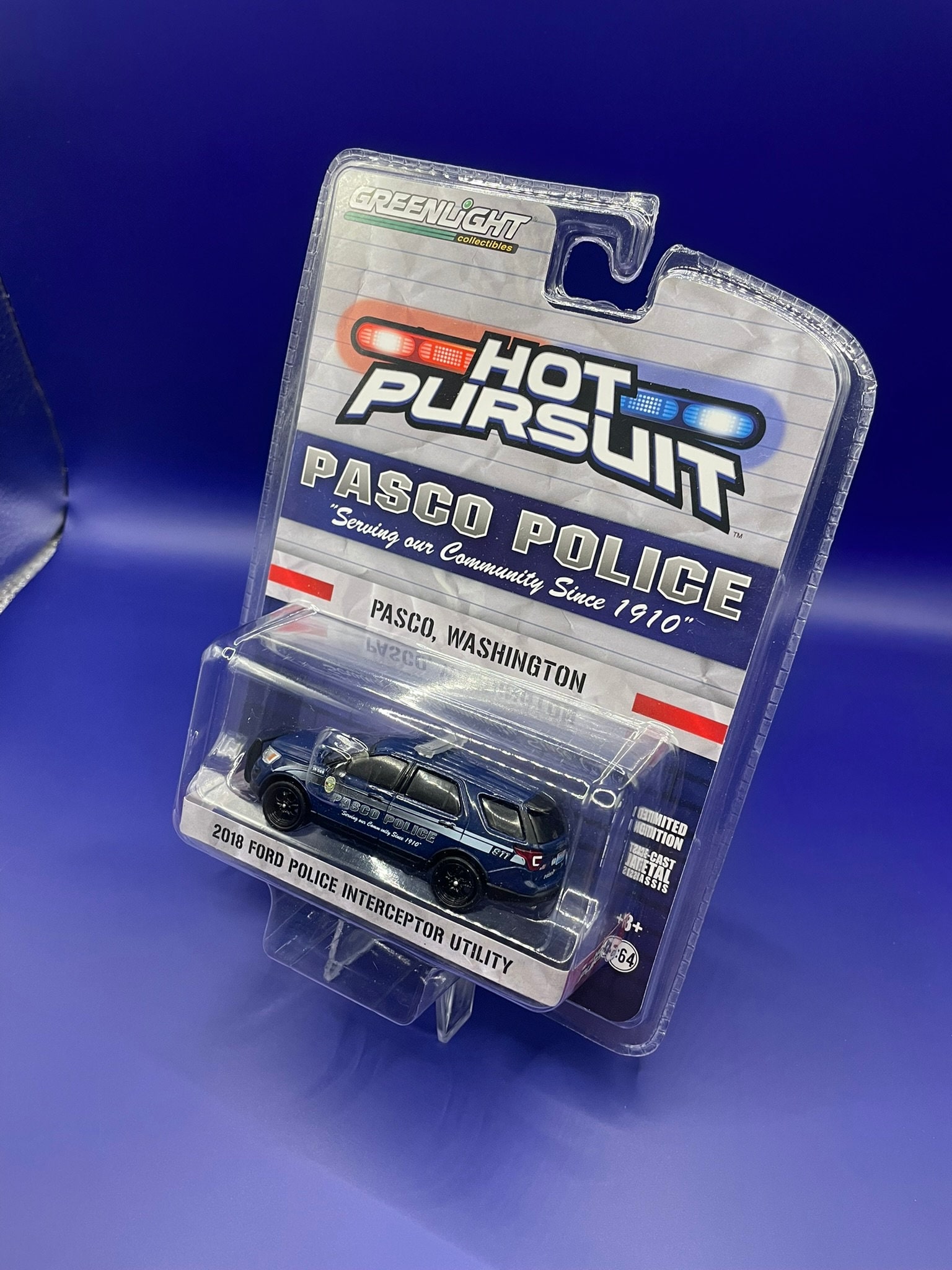 SUV della polizia di Pasco in metallo pressofuso – Modello in scala 1:64 (Veicolo 18-268)