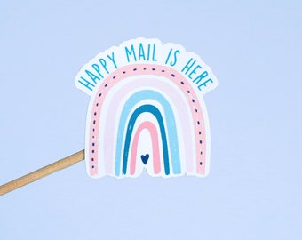 Rainbow Happy Mail Stickers, Envelope Stickers, Small Business Stickers,  Labels, Packaging Stickers, Envelope Seals, Set of 20 Stickers
