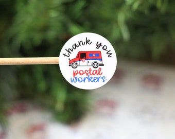 Thank You Postal Worker Stickers, USPS Canada Post Stickers, Postal Thank You Stickers, Happy Mail Stickers, Small Business Stickers