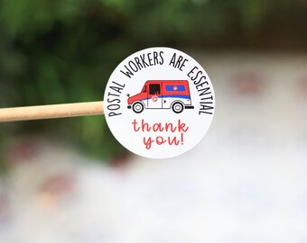 Thank You Postal Worker Stickers, USPS Canada Post Stickers, Postal Thank You Stickers, Happy Mail Stickers, Small Business Stickers