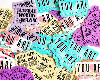 Motivational Quote Stickers, Positive Quote Stickers, Inspirational Quote Sticker, Self Love Sticker, Small Business Stickers, Vinyl Sticker