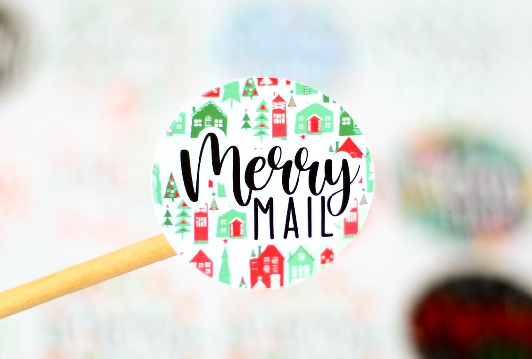 Christmas Computer Email Sticker Christmas Packaging Stickers, Happy Mail Stickers, Merry Mail Stickers ...