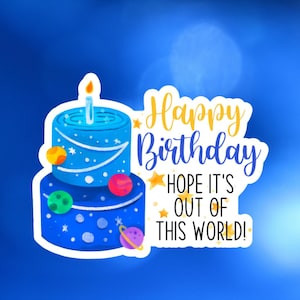 Autocollants joyeux anniversaire, autocollants pour gâteau d'anniversaire, autocollants Happy Mail, voeux d'anniversaire, stylos autocollants, lot de 20