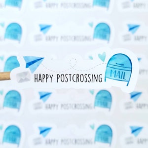 Postcrossing Stickers, Postcard Stickers, Penpal Stickers, Happy Mail Stickers, Mailing Stickers, Packaging Stickers, Set of 24/40