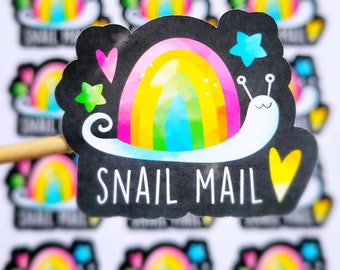 Happy Mail Stickers, Thank You Stickers, Snail Mail Stickers, Rainbow Stickers, Small Business Stickers, Packaging Stickers, Set of 20/30