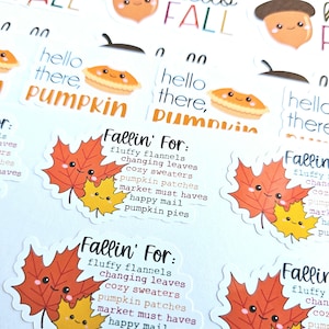 Fall Happy Mail Stickers, Autumn Stickers, Fall Business Stickers, Pumpkin Stickers, Cute Mail Stickers, Small Business Stickers, Qty 18/20