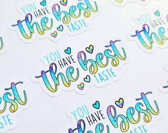 Best Taste Sticker, Great Taste Sticker, Packaging Stickers, Small Business Stickers, Thank You Stickers, Happy Mail Stickers, Set of 18