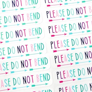 Please Do Not Bend Stickers, Fragile Stickers, Handle with Care Stickers, Small Business Stickers, Packaging Stickers, Set of 20/30