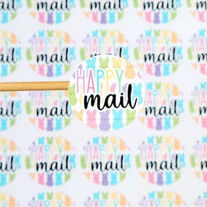 Stickers courrier joyeux Pâques, autocollants de remerciement de Pâques, autocollants lapin, autocollants de remerciement entreprise, quantité 20
