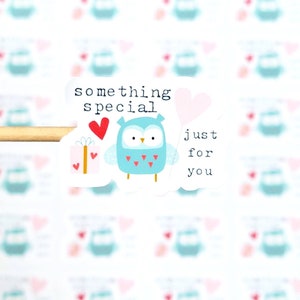 Stickers cadeaux Saint Valentin, Stickers Saint-Valentin Happy Mail, Stickers hiboux, Stickers commandes petites entreprises, Stickers cadeaux, 20 quantités